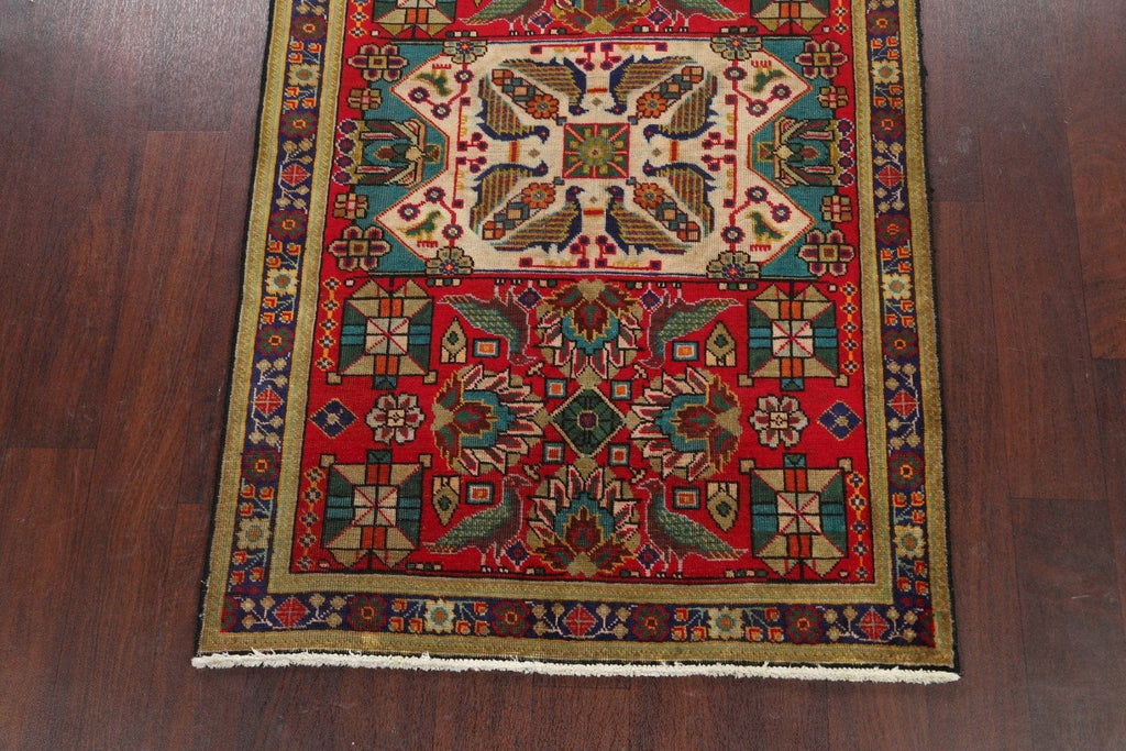 Animal Pictorial Tabriz Persian Area Rug 3x5