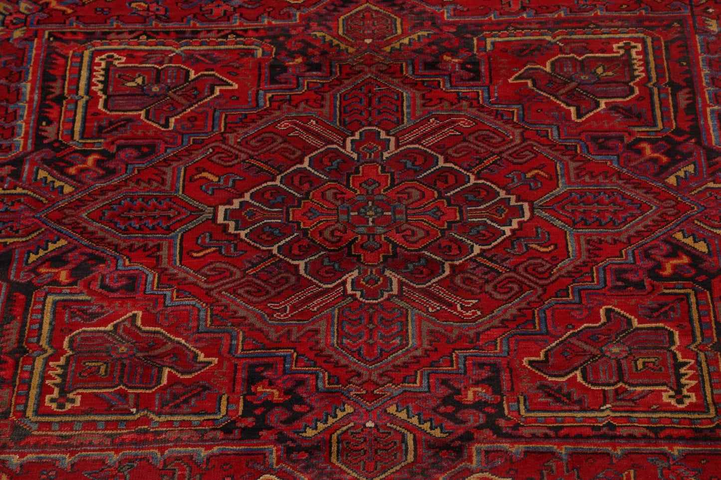 100% Vegetable Dye Heriz Persian Area Rug 9x12