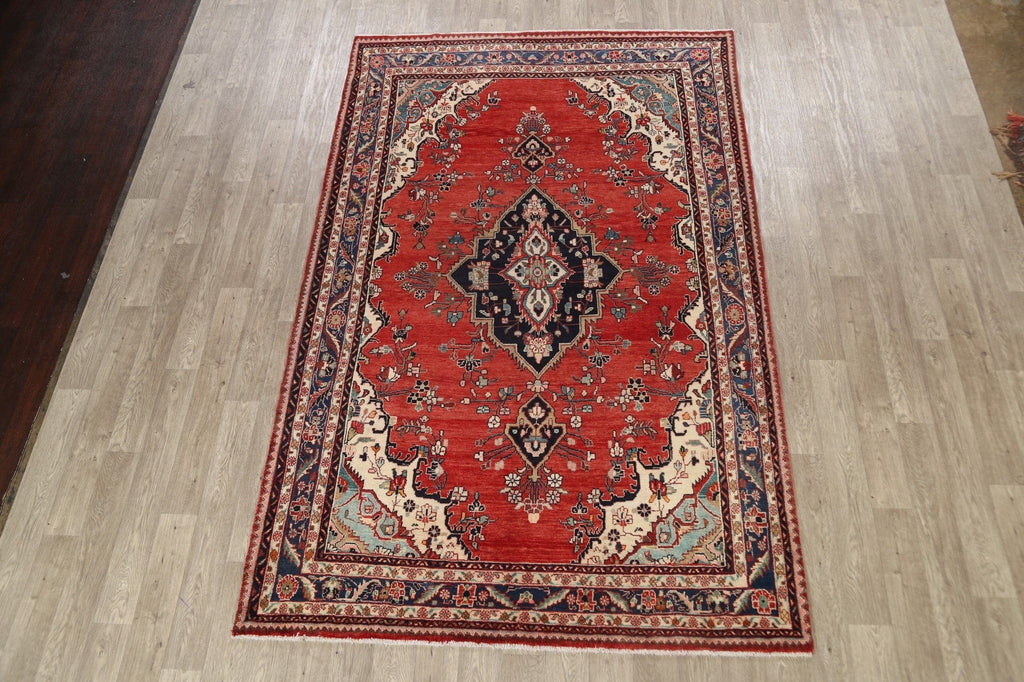 Floral Hamedan Persian Area Rug 6x10