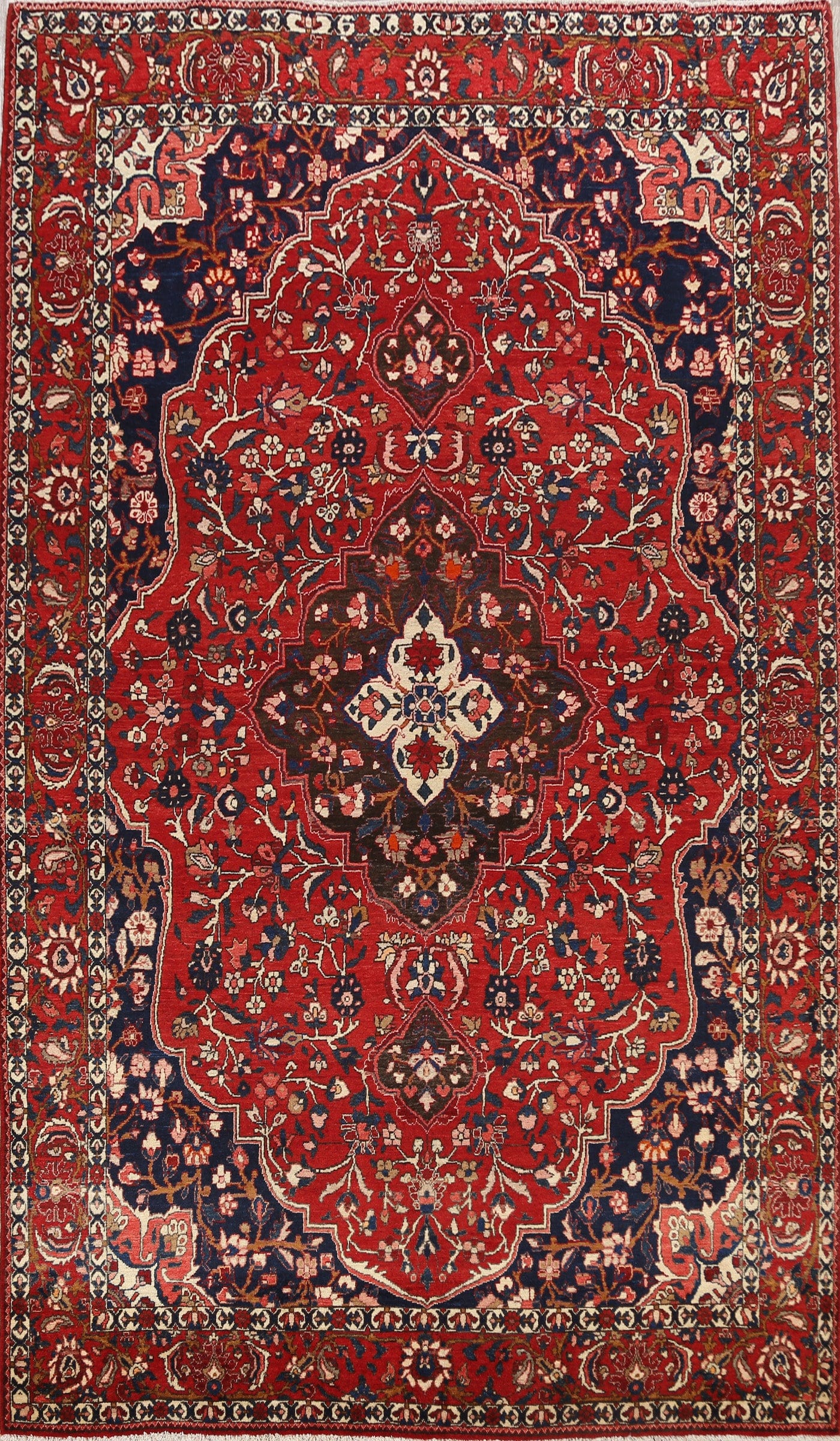 Floral Bakhtiari Persian Area Rug 7x10