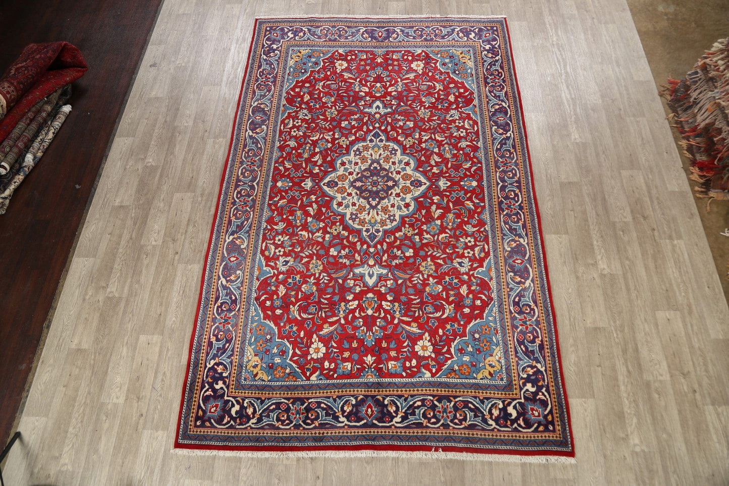 Floral Sarouk Persian Area Rug 7x11