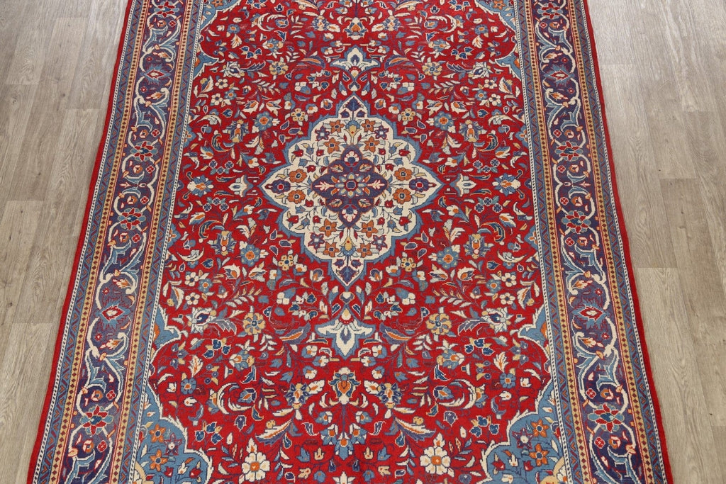 Floral Sarouk Persian Area Rug 7x11