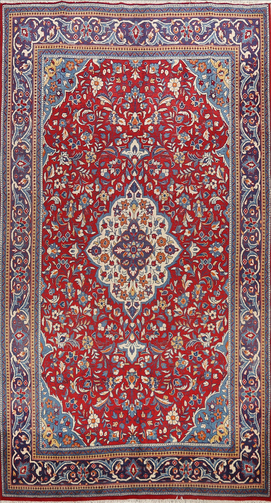 Floral Sarouk Persian Area Rug 7x11