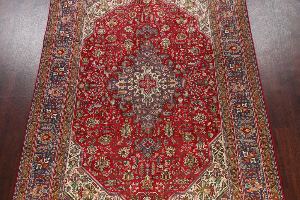 Geometric Tabriz Persian Area Rug 7x10