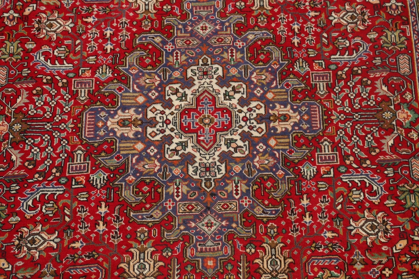 Geometric Tabriz Persian Area Rug 7x10