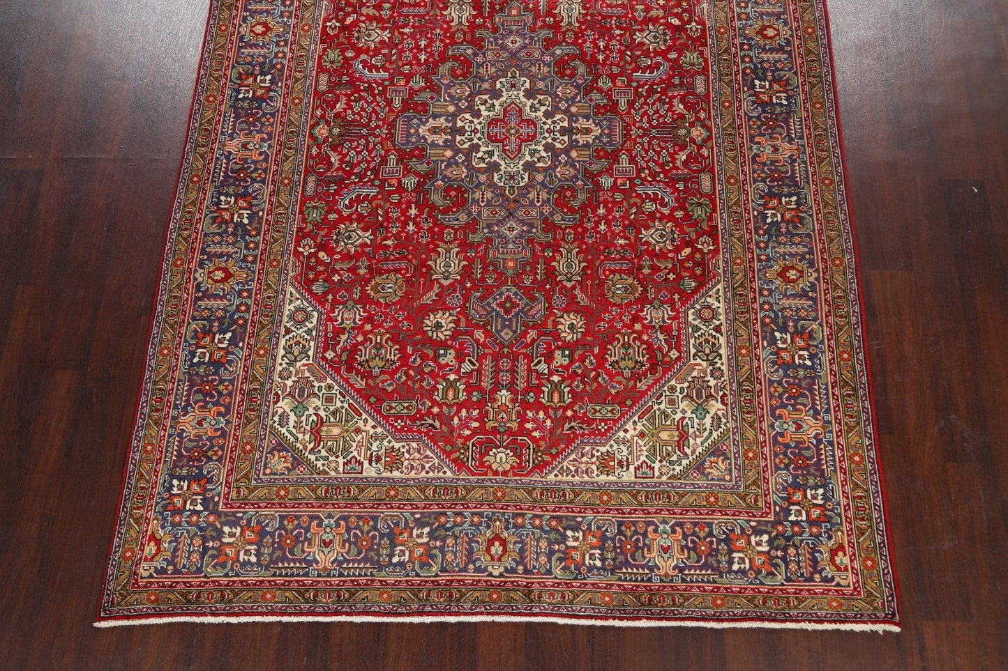 Geometric Tabriz Persian Area Rug 7x10