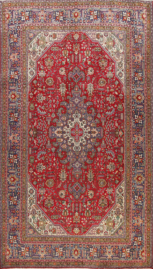 Geometric Tabriz Persian Area Rug 7x10