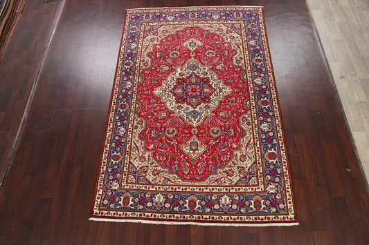 Geometric Tabriz Persian Area Rug 7x10