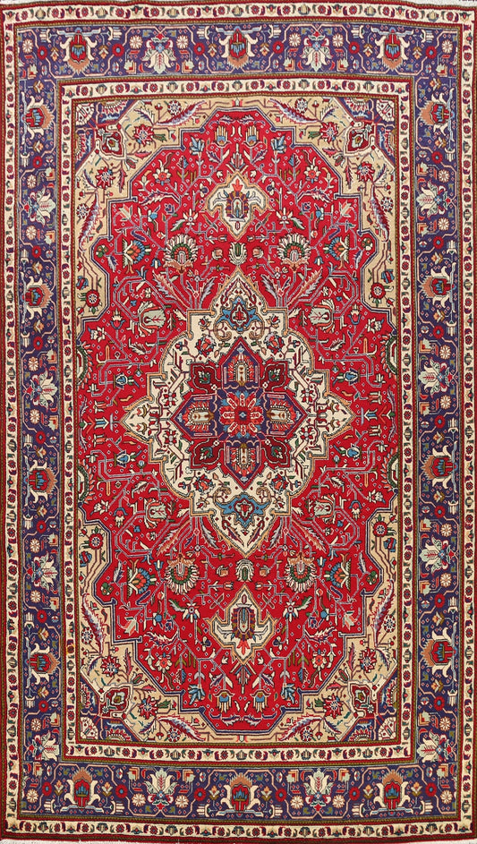 Geometric Tabriz Persian Area Rug 7x10