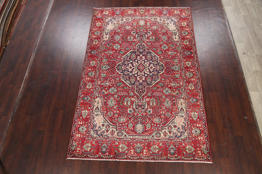 Geometric Tabriz Persian Area Rug 7x10