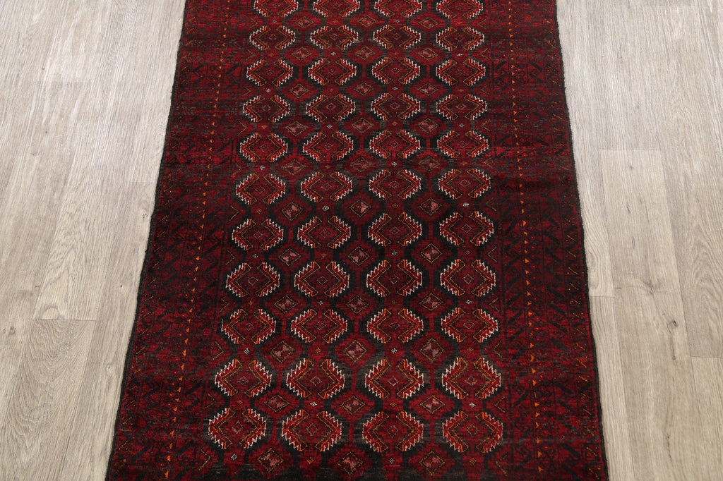 Geometric Balouch Persian Area Rug 3x6