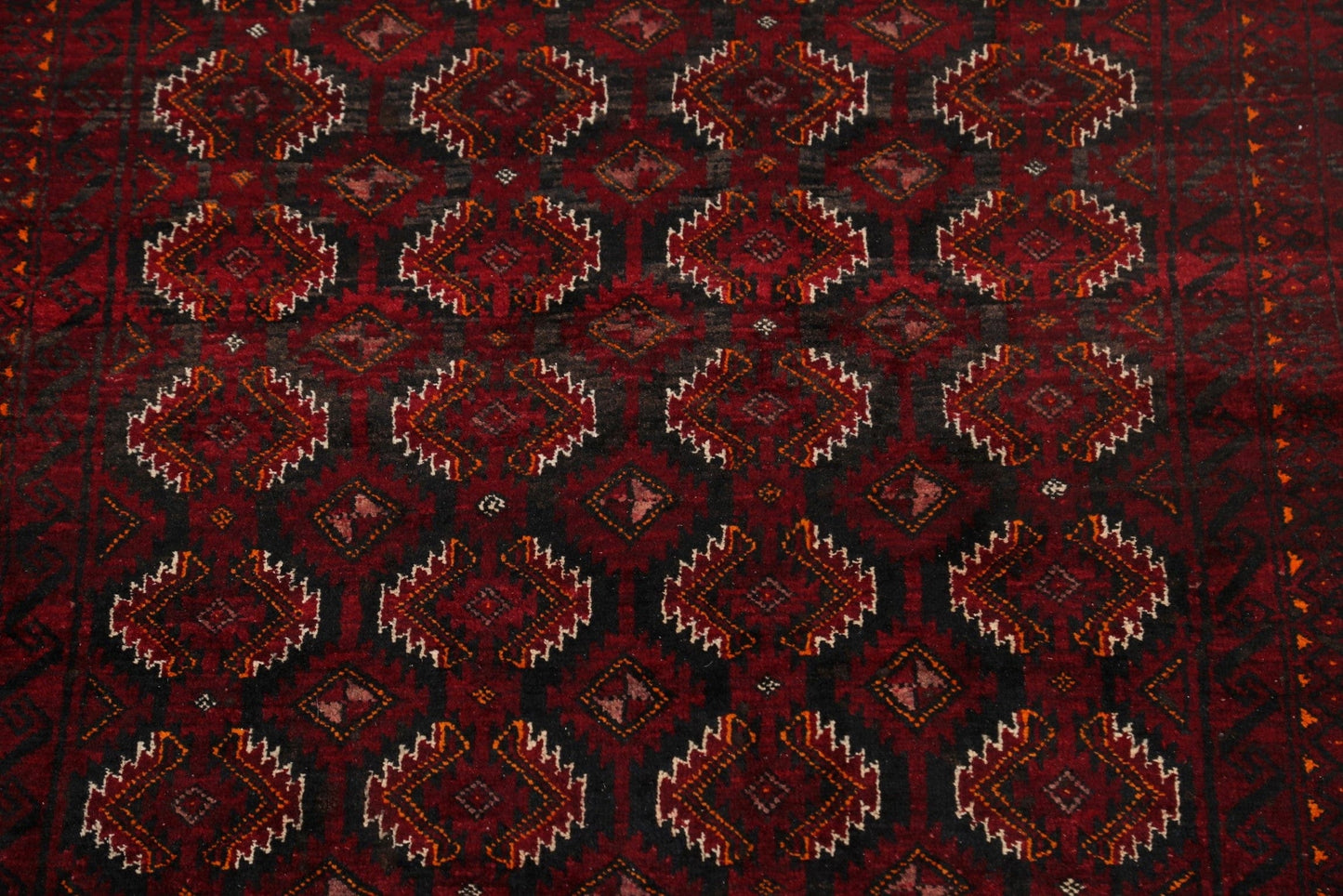 Geometric Balouch Persian Area Rug 3x6