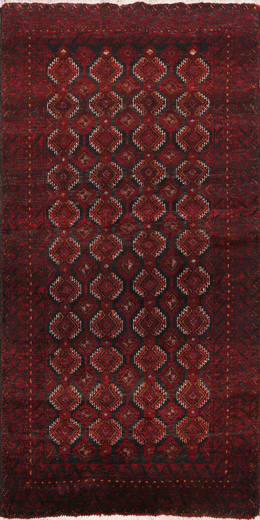 Geometric Balouch Persian Area Rug 3x6