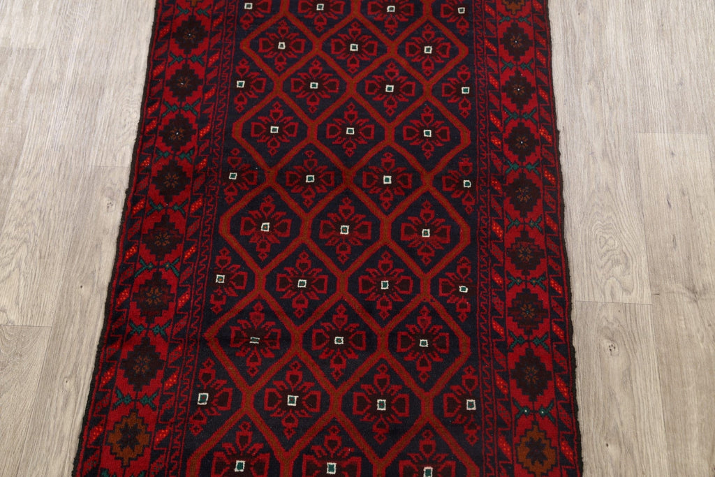 Geometric Balouch Persian Area Rug 4x6