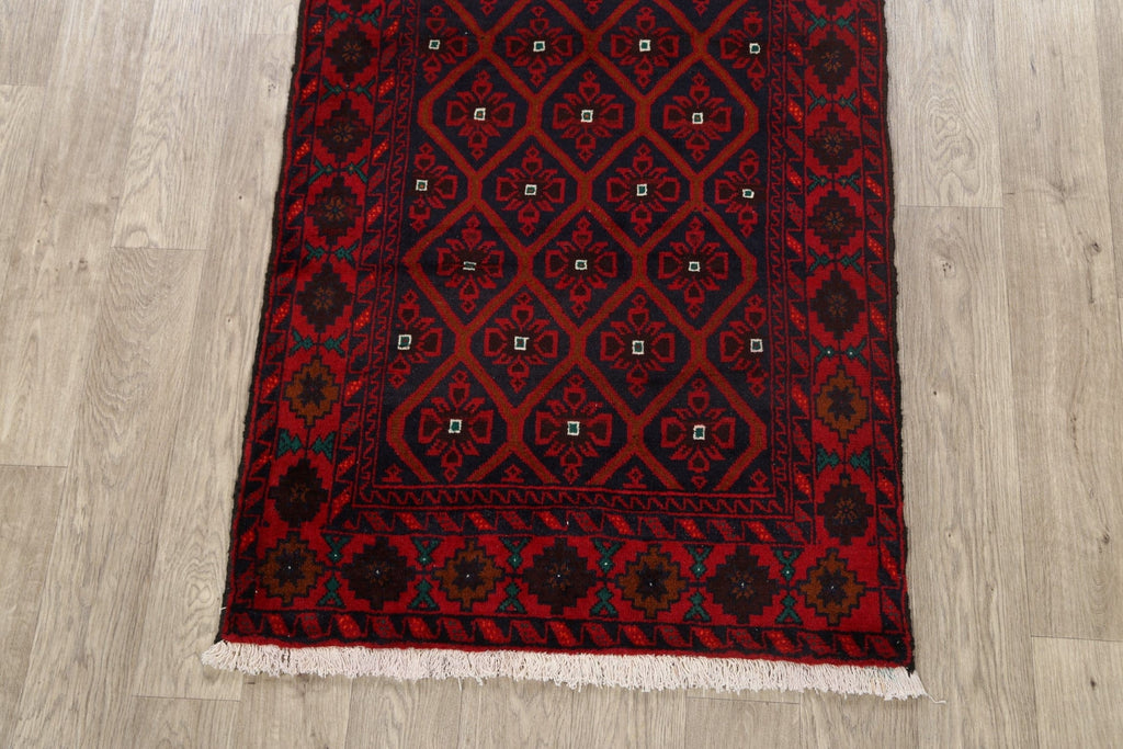 Geometric Balouch Persian Area Rug 4x6