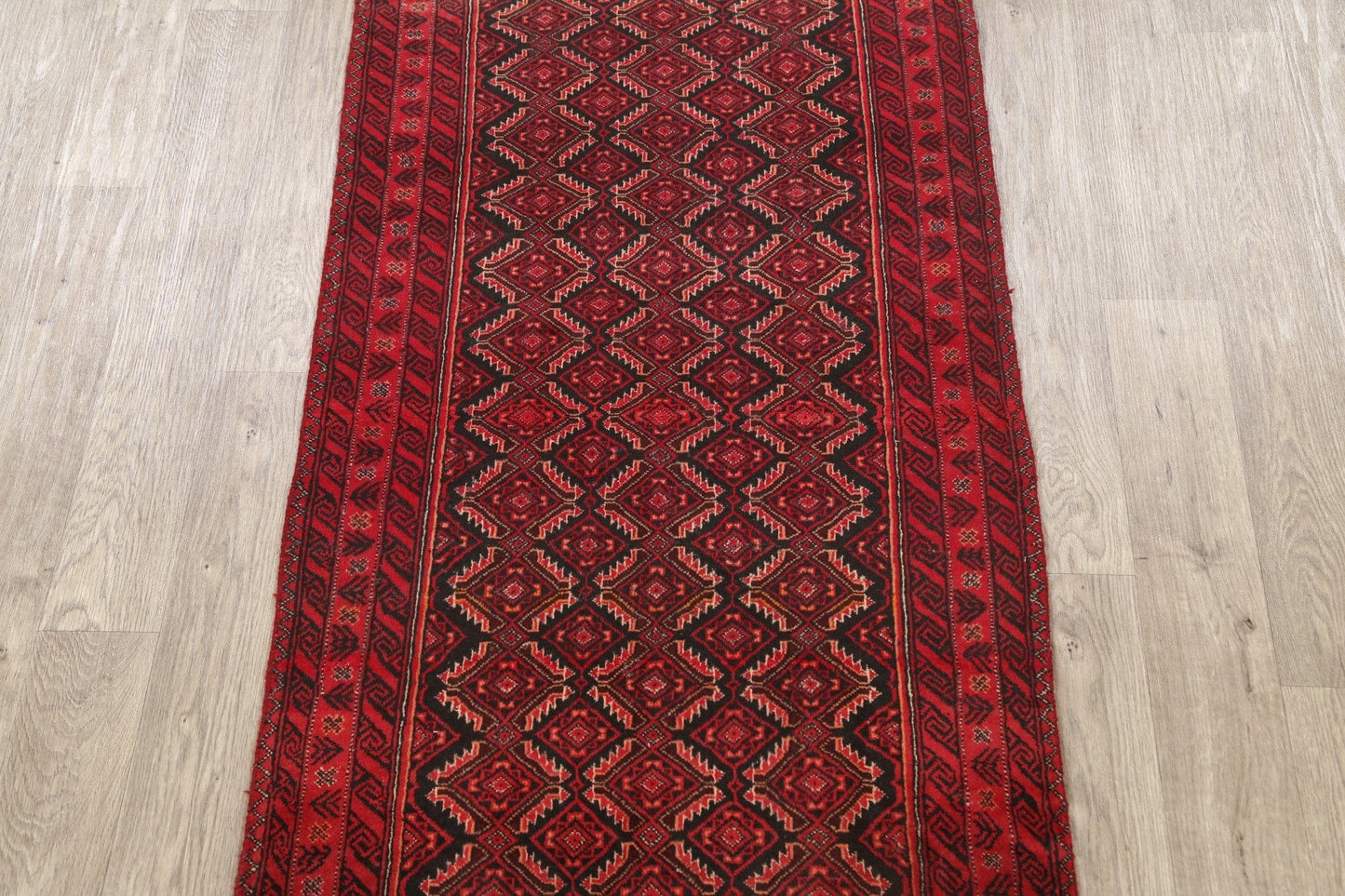 Geometric Balouch Persian Area Rug 3x6