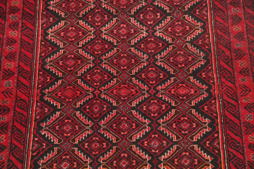 Geometric Balouch Persian Area Rug 3x6