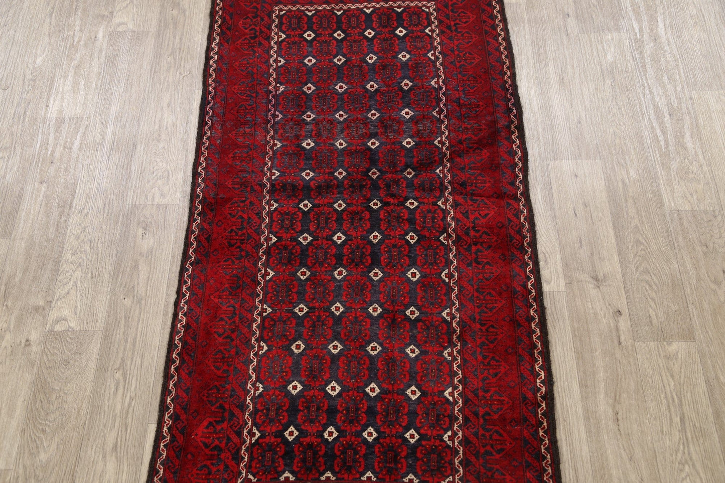 Geometric Balouch Persian Area Rug 3x6