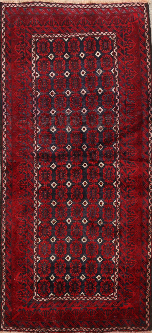 Geometric Balouch Persian Area Rug 3x6