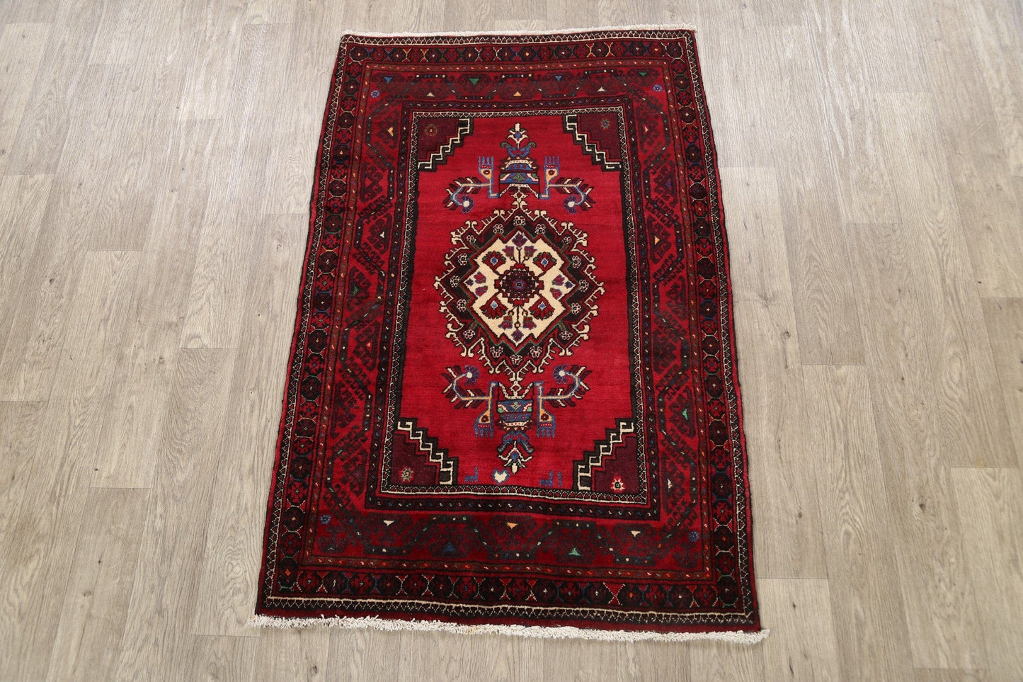 Geometric Balouch Persian Area Rug 3x5