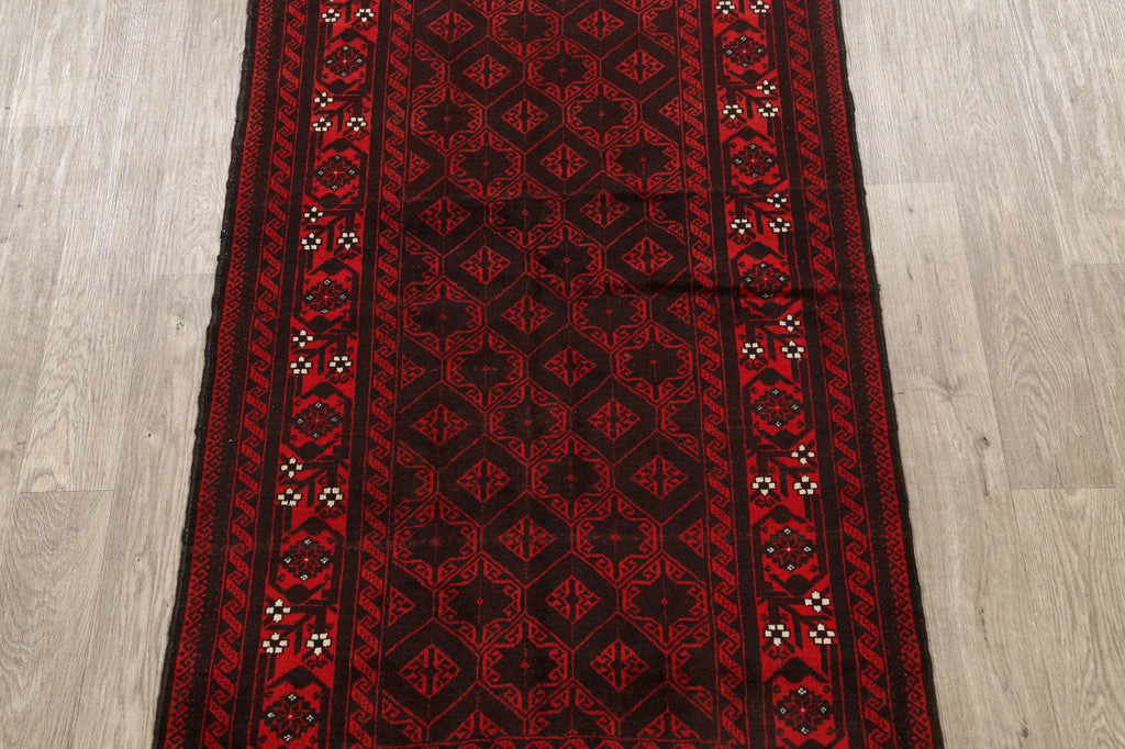 Geometric Balouch Persian Area Rug 3x6