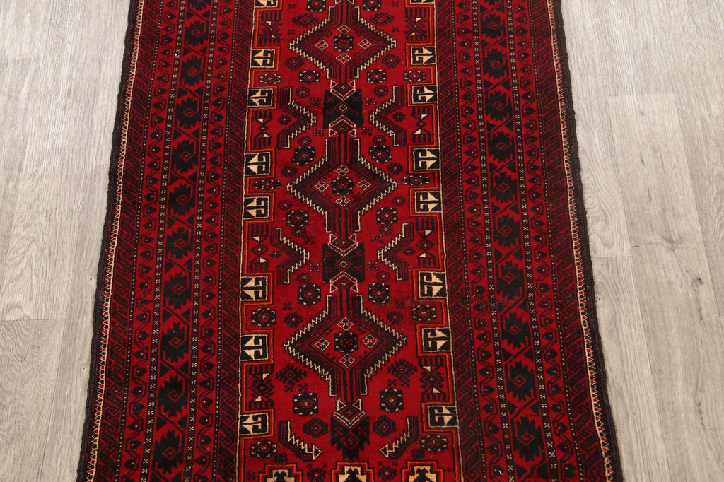 Geometric Balouch Persian Area Rug 3x6