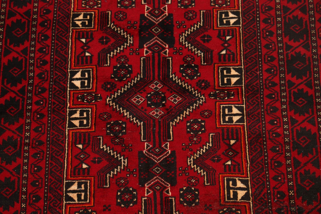 Geometric Balouch Persian Area Rug 3x6