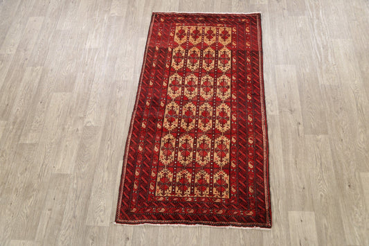 Geometric Balouch Persian Area Rug 3x5