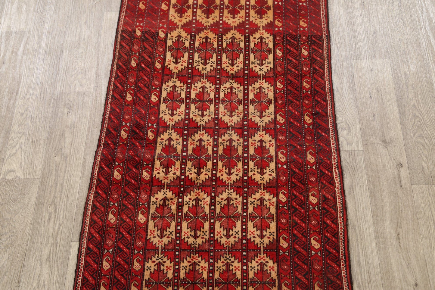 Geometric Balouch Persian Area Rug 3x5