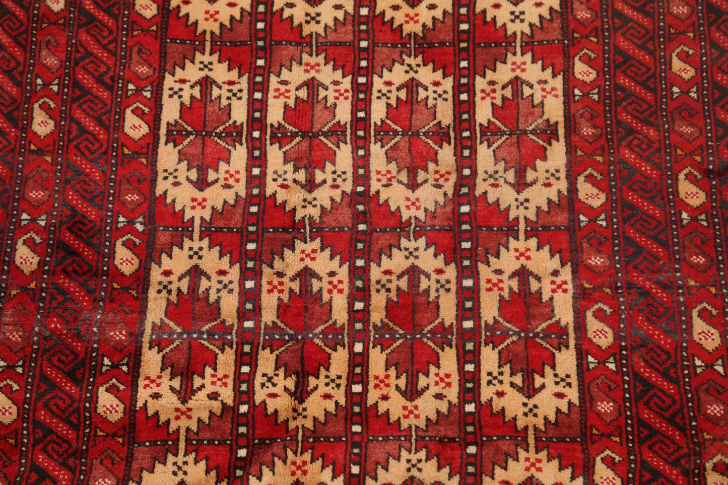 Geometric Balouch Persian Area Rug 3x5