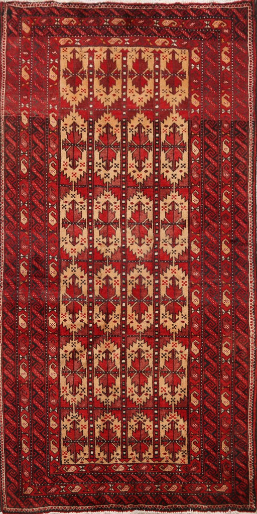 Geometric Balouch Persian Area Rug 3x5