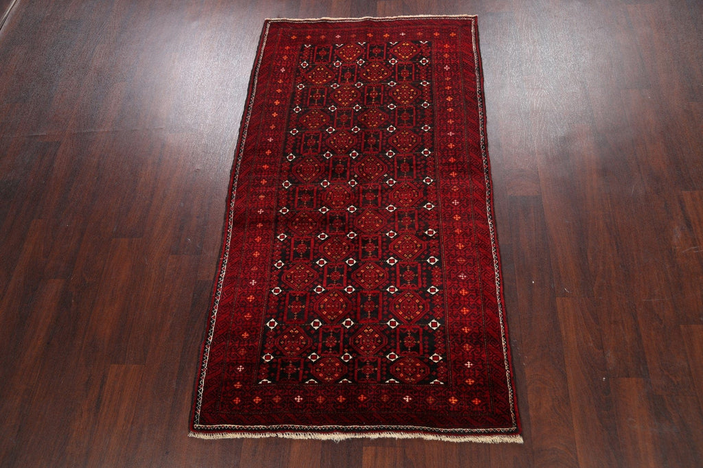 Geometric Balouch Persian Area Rug 3x6