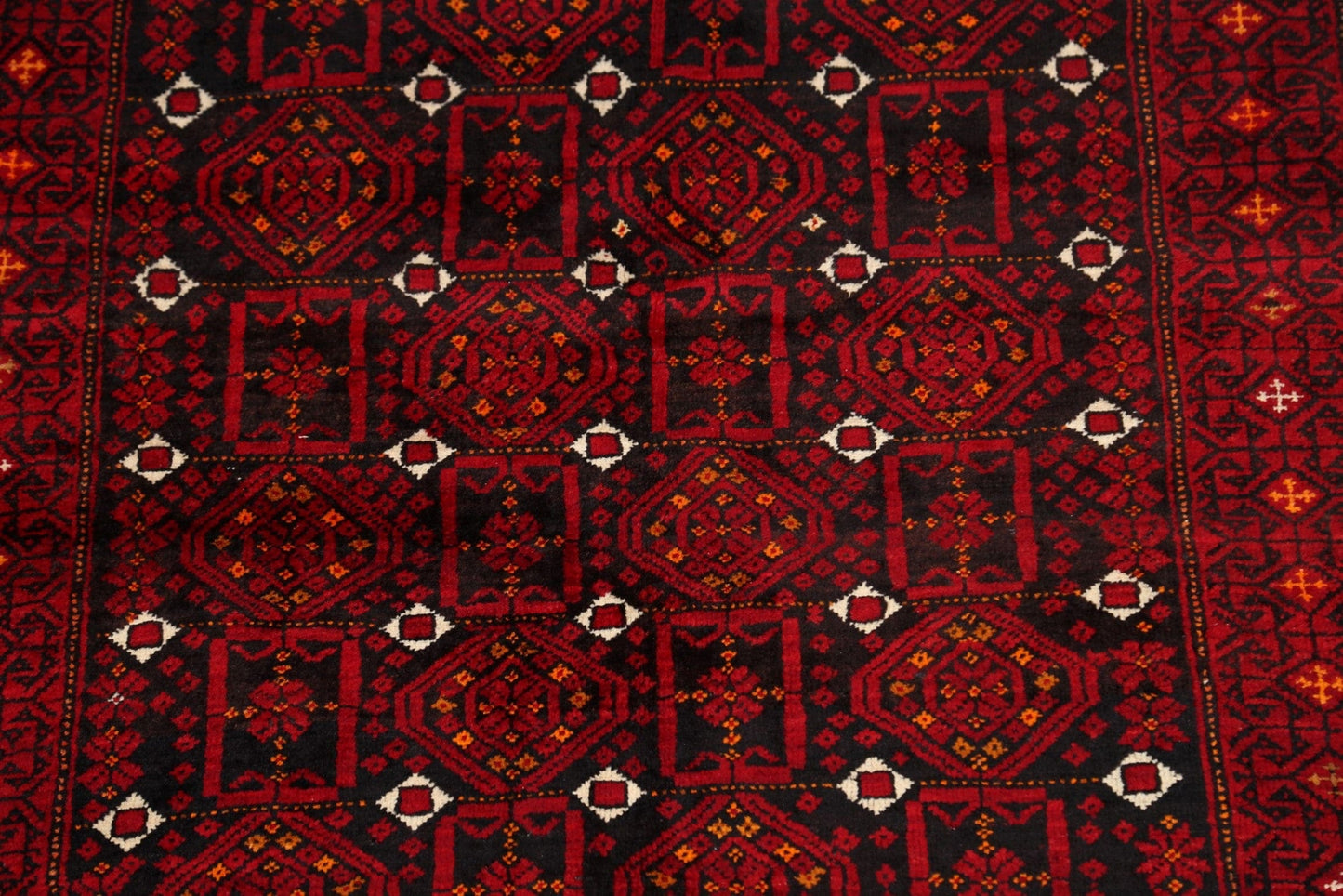 Geometric Balouch Persian Area Rug 3x6