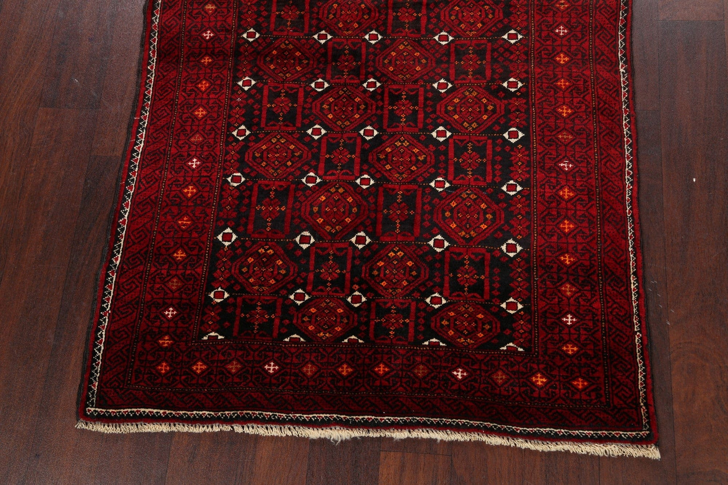 Geometric Balouch Persian Area Rug 3x6