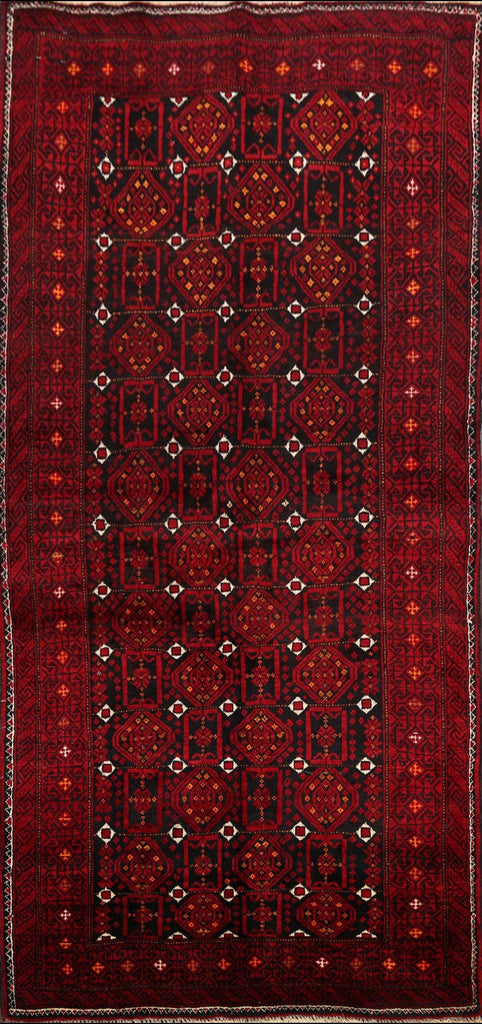 Geometric Balouch Persian Area Rug 3x6