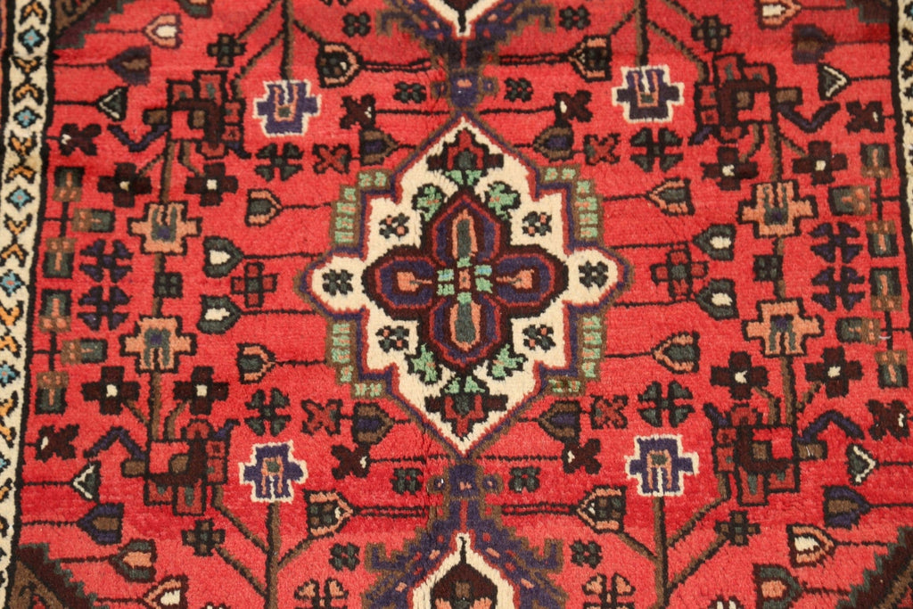 Geometric Hamedan Persian Area Rug 3x5