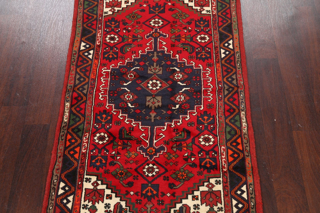 Tribal Geometric Hamedan Persian Area Rug 3x5