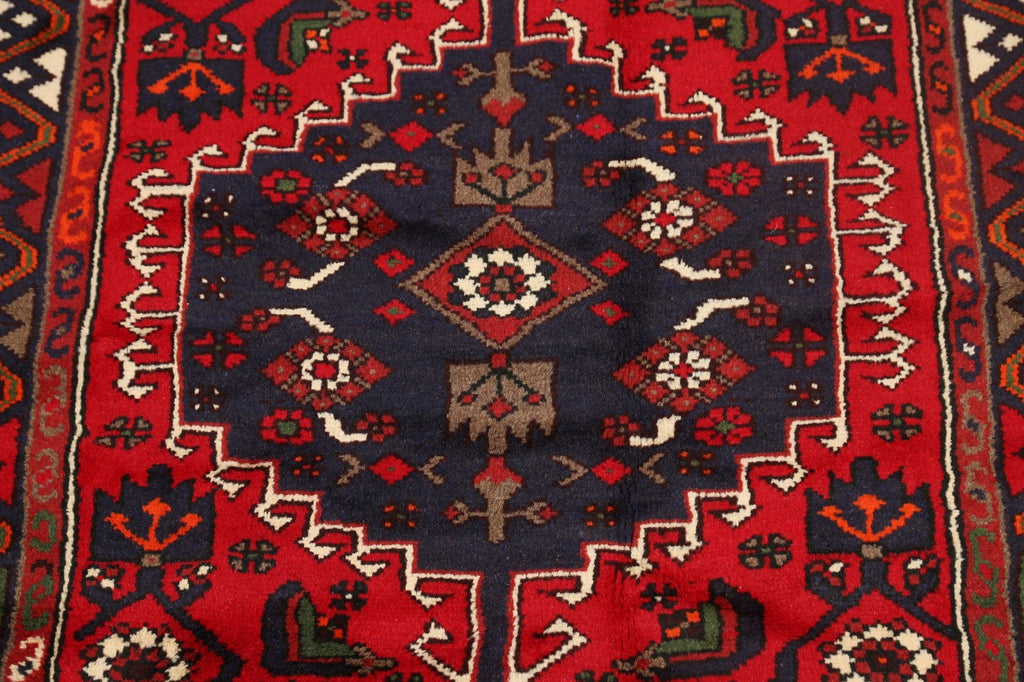 Tribal Geometric Hamedan Persian Area Rug 3x5