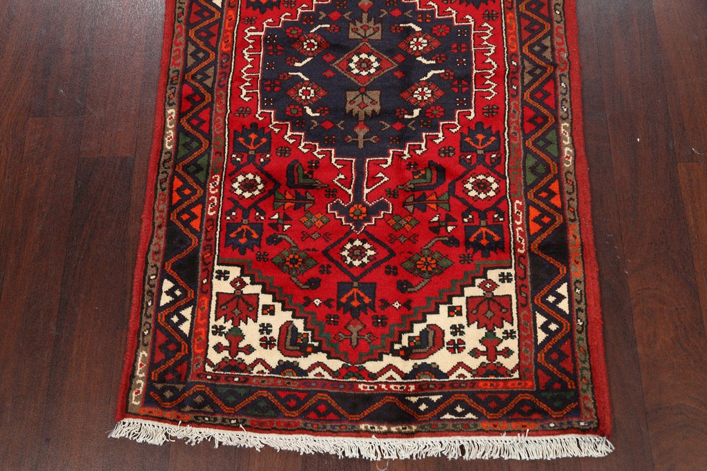 Tribal Geometric Hamedan Persian Area Rug 3x5