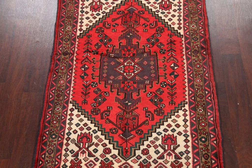 Tribal Hamedan Persian Area Rug 3x5