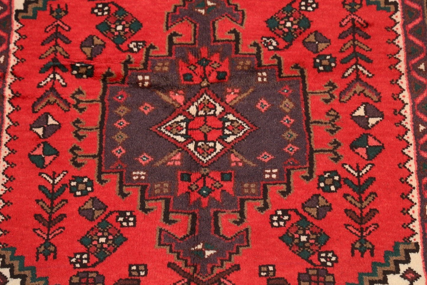 Tribal Hamedan Persian Area Rug 3x5