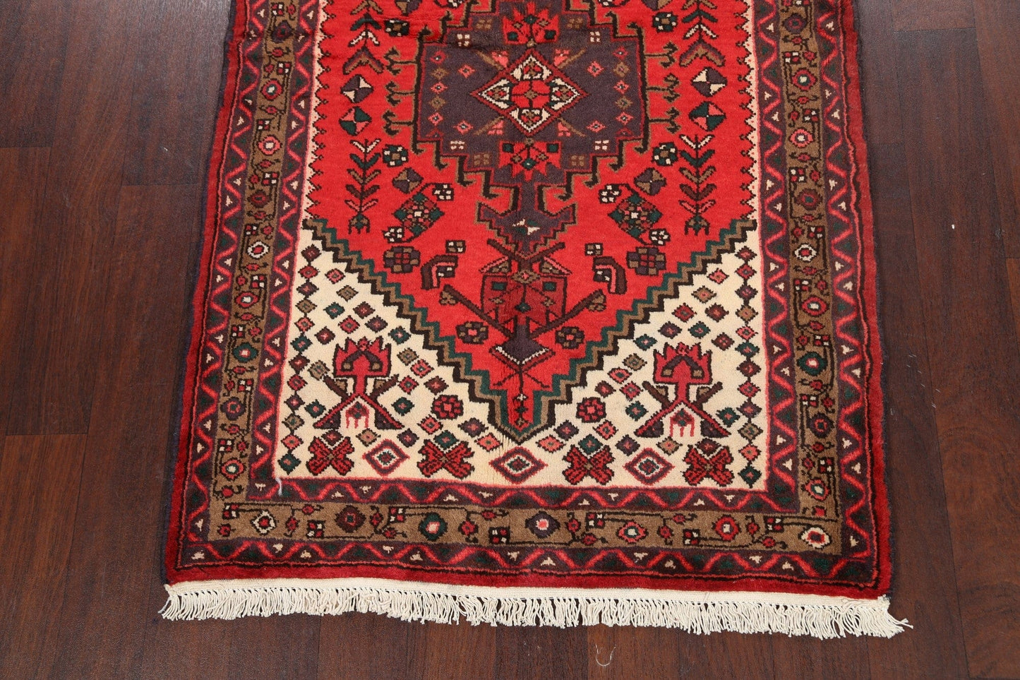 Tribal Hamedan Persian Area Rug 3x5