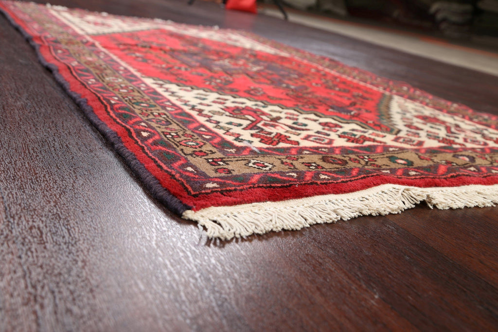 Tribal Hamedan Persian Area Rug 3x5