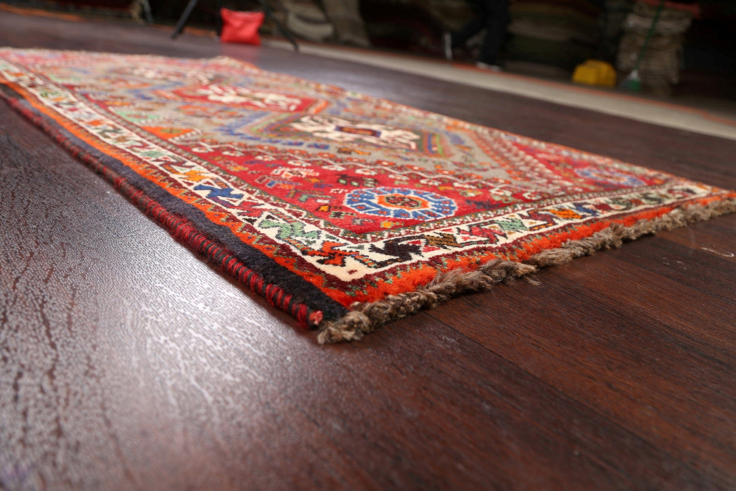 100% Vegetable Dye Abadeh Persian Area Rug 3x5