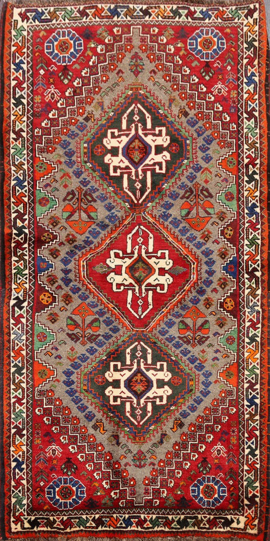 100% Vegetable Dye Abadeh Persian Area Rug 3x5