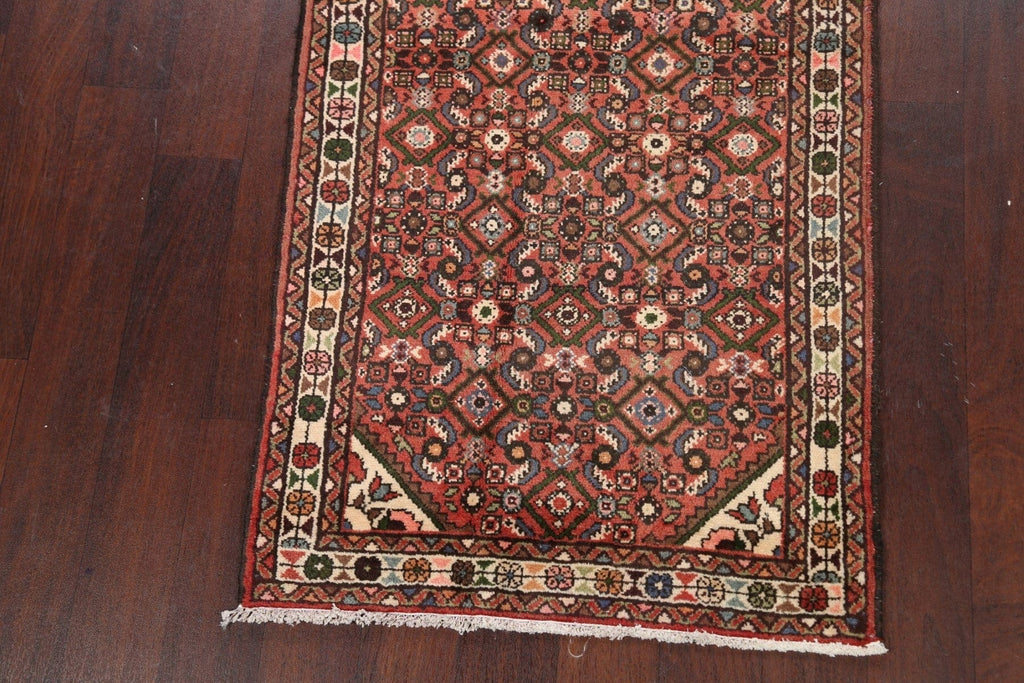 Geometric Hamedan Persian Area Rug 3x6