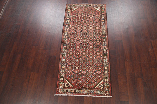 Geometric Hamedan Persian Area Rug 3x6