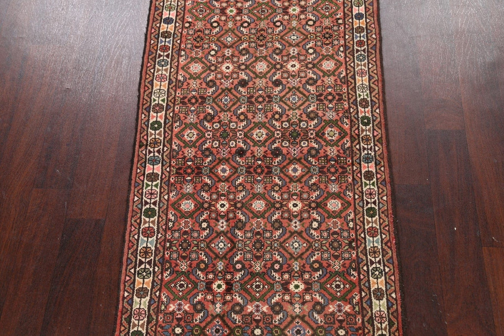 Geometric Hamedan Persian Area Rug 3x6