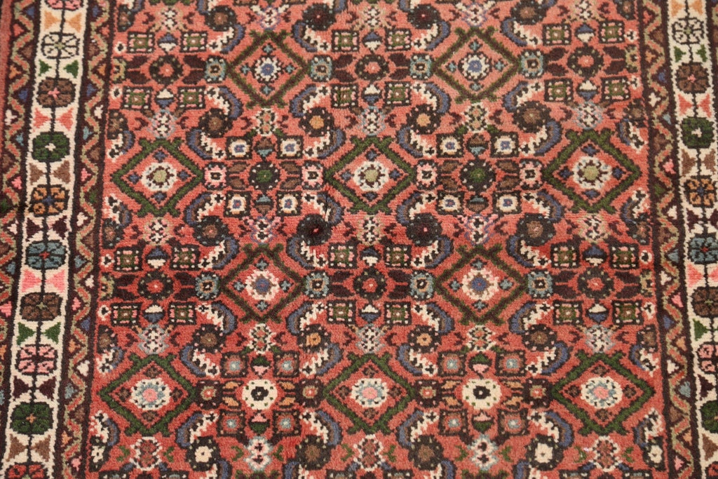 Geometric Hamedan Persian Area Rug 3x6