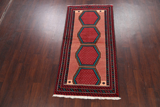 Geometric Balouch Persian Area Rug 3x6